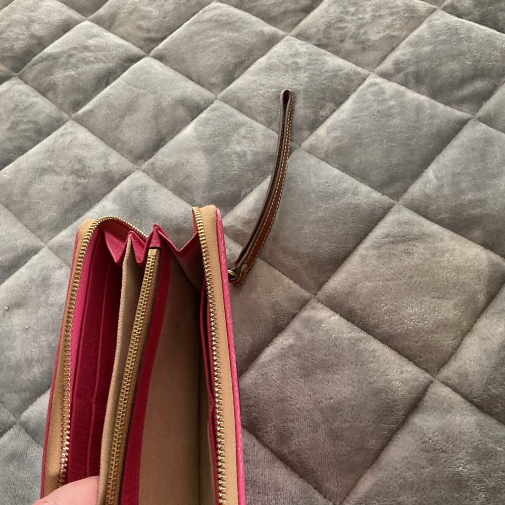Dooney & Bourke Pink and Tan Wallet